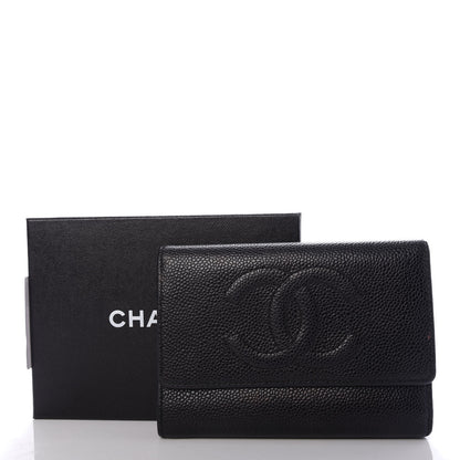 Chanel Caviar Timeless CC Flap Wallet Black 8 of 8