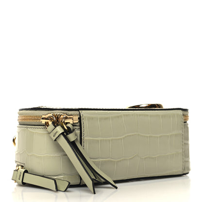 Chloe Calfskin Crocodile Embossed Mini C Vanity Bag Light Eucalyptus 4 of 10