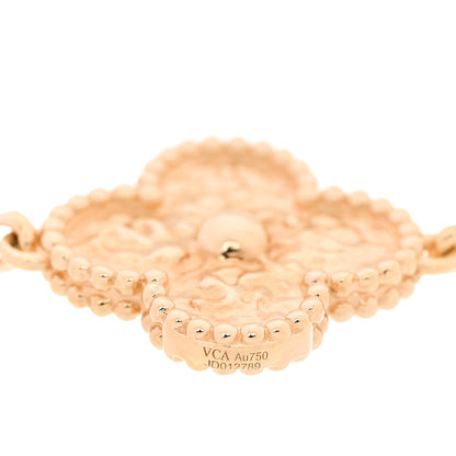 Van Cleef & Arpels 18K Yellow Gold 5 Motifs Vintage Alhambra Bracelet 4 of 5