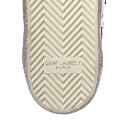 Saint Laurent Calfskin Star Court Sneakers 39 Metallic Pink 6 of 9