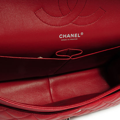 Chanel Caviar Jumbo Double Flap Dark Red 7 of 8