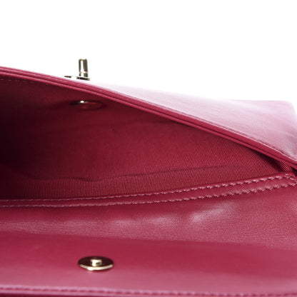 Chanel Lambskin Quilted Small Citizen Chic Flap Dark Pink 5 of 10