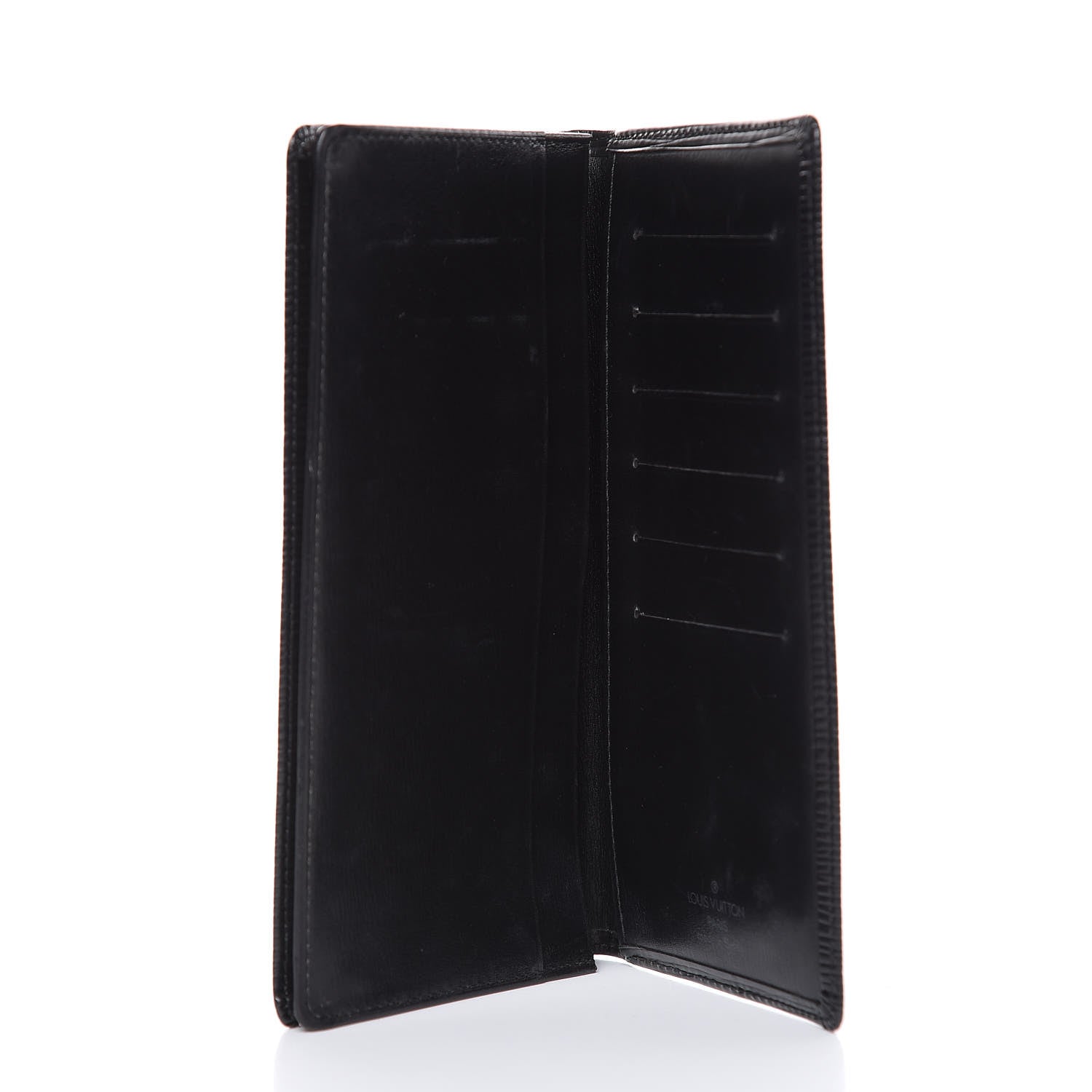 Louis Vuitton Epi Checkbook Organizer Wallet Black 5 of 10