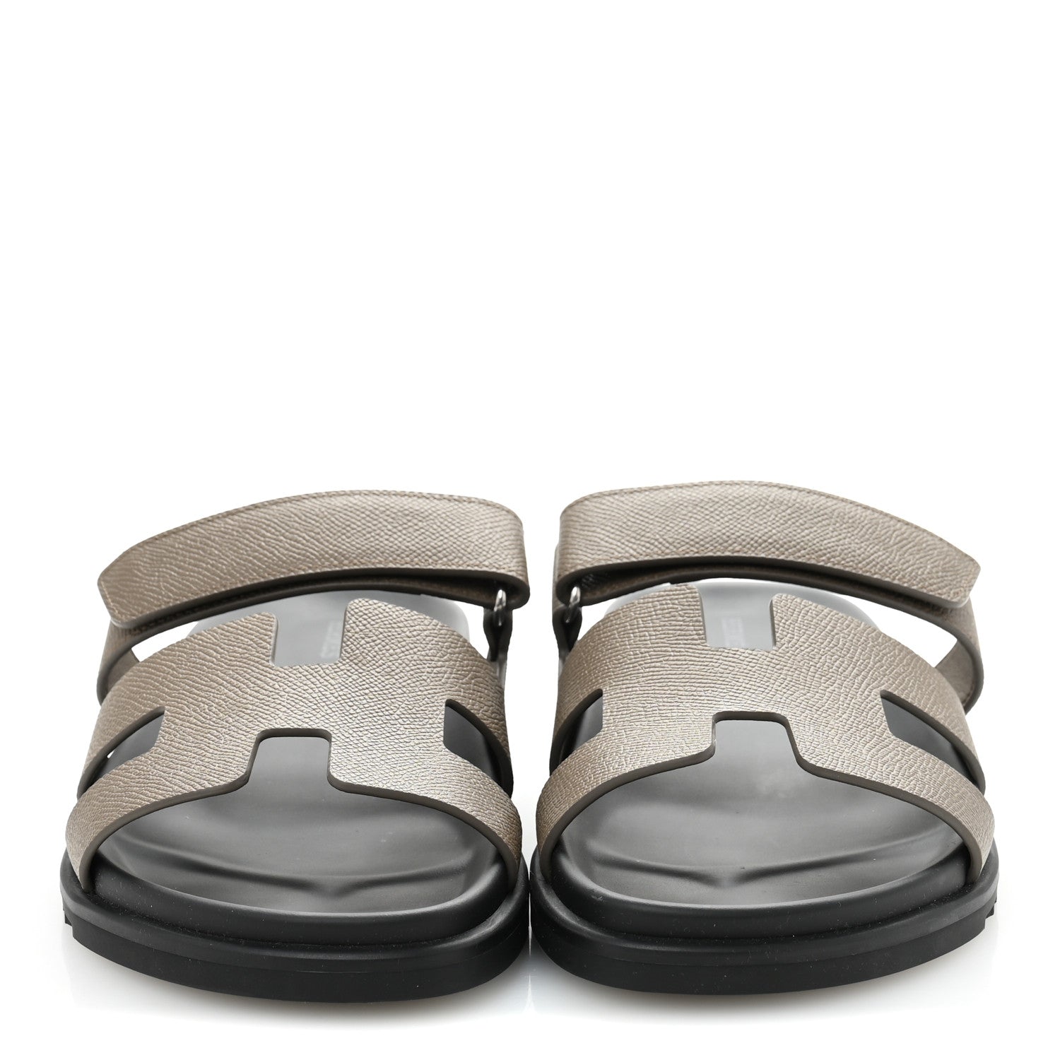 Hermes Epsom Womens Chypre Sandals 41 Etoupe 3 of 10