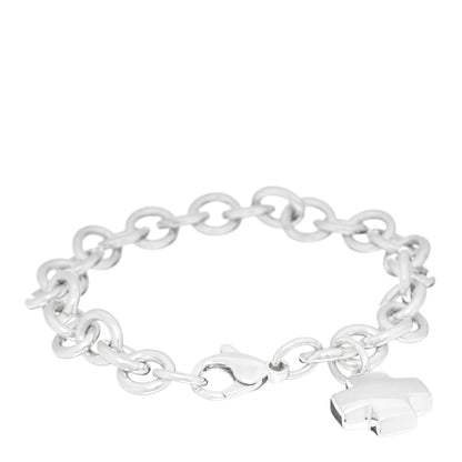 Tiffany Sterling Silver Cross Charm Bracelet 1 of 3