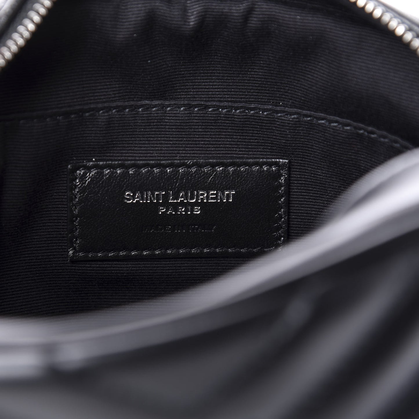 Calfskin Matelasse Monogram Lou Belt Bag Black