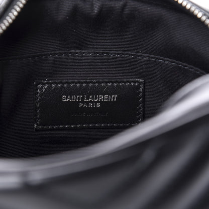 Saint Laurent Calfskin Matelasse Monogram Lou Belt Bag Black 8 of 10