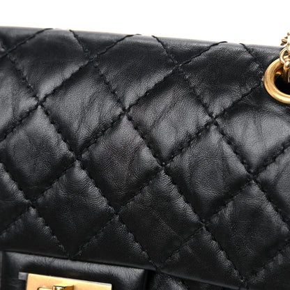 Chanel Aged Calfskin Quilted 2.55 Reissue Mini Flap Black 10 of 12