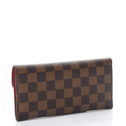Louis Vuitton Damier Ebene Josephine Wallet Red 4 of 10