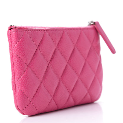 Chanel Caviar Quilted Small Cosmetic Case Pink 3 of 10