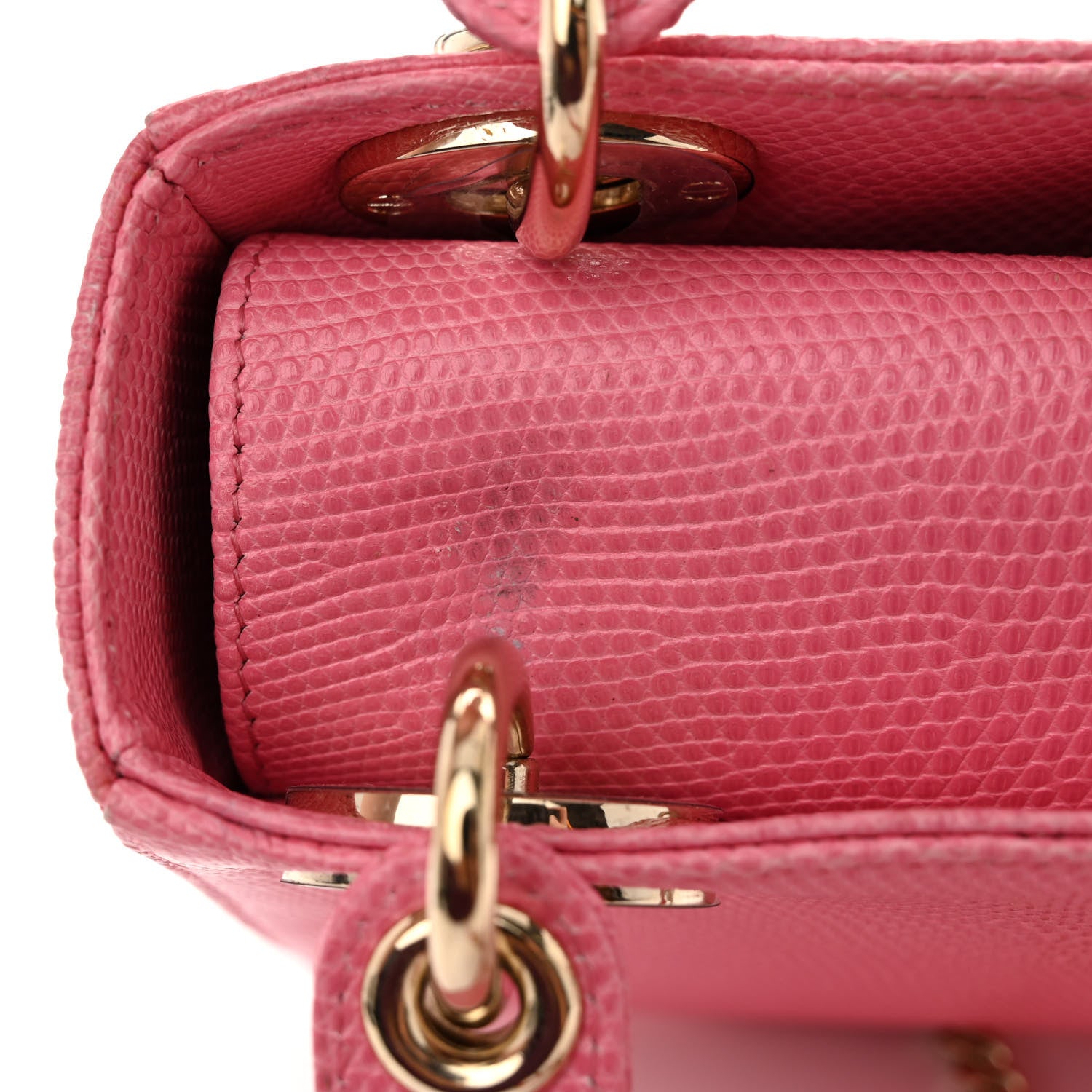 Christian Dior Lizard Mini Lady Dior Pink 8 of 11
