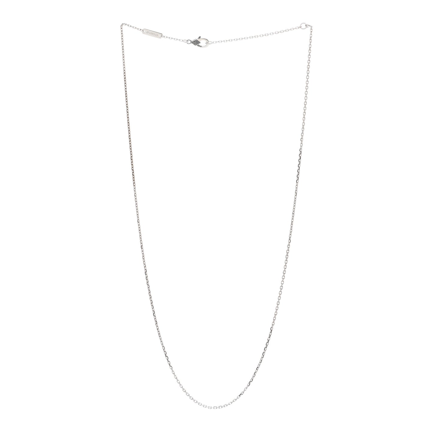 18K White Gold Trace Chain Necklace