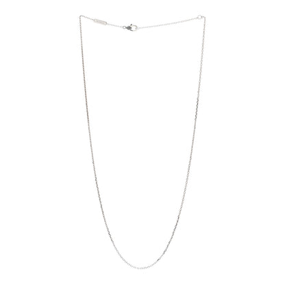 Van Cleef & Arpels 18K White Gold Trace Chain Necklace 3 of 4
