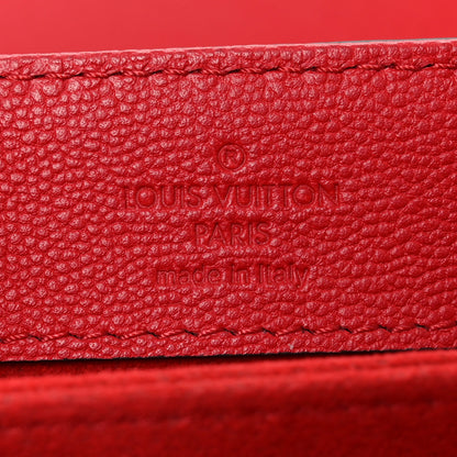 Louis Vuitton Monogram Cuir Plume Ecume Very Chain Bag Rubis Red 6 of 9