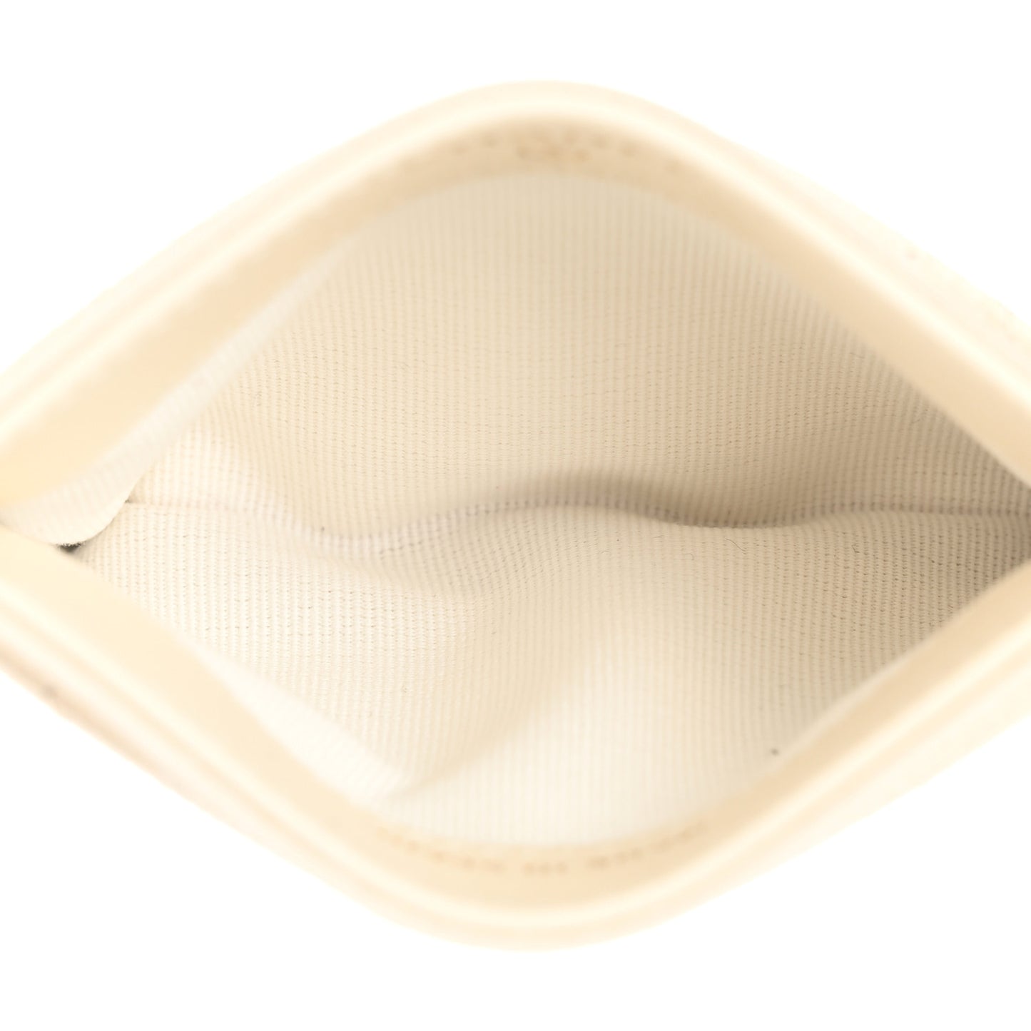 Caviar Quilted Card Holder White