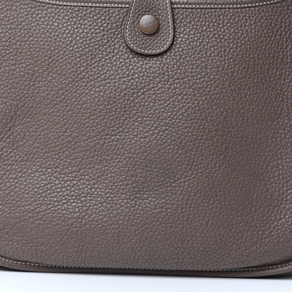 Hermes Taurillon Clemence Evelyne III PM Etoupe 13 of 14