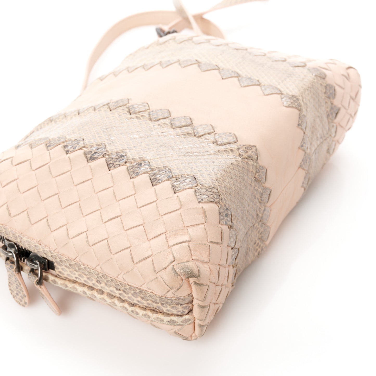 Nappa Intrecciato Ayers Crossbody Pillow Messenger Flamingo