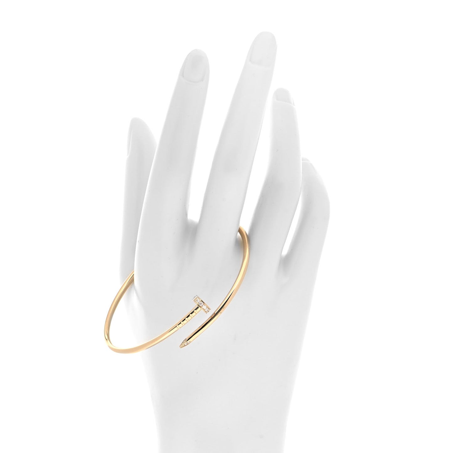 18K Yellow Gold Diamond Small Juste Un Clou Bracelet 18