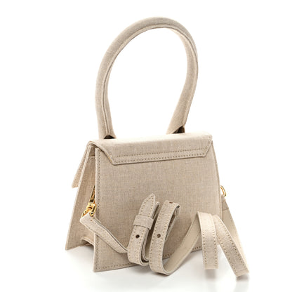 Jacquemus Linen Le Chiquito Moyen Light Greige 3 of 9