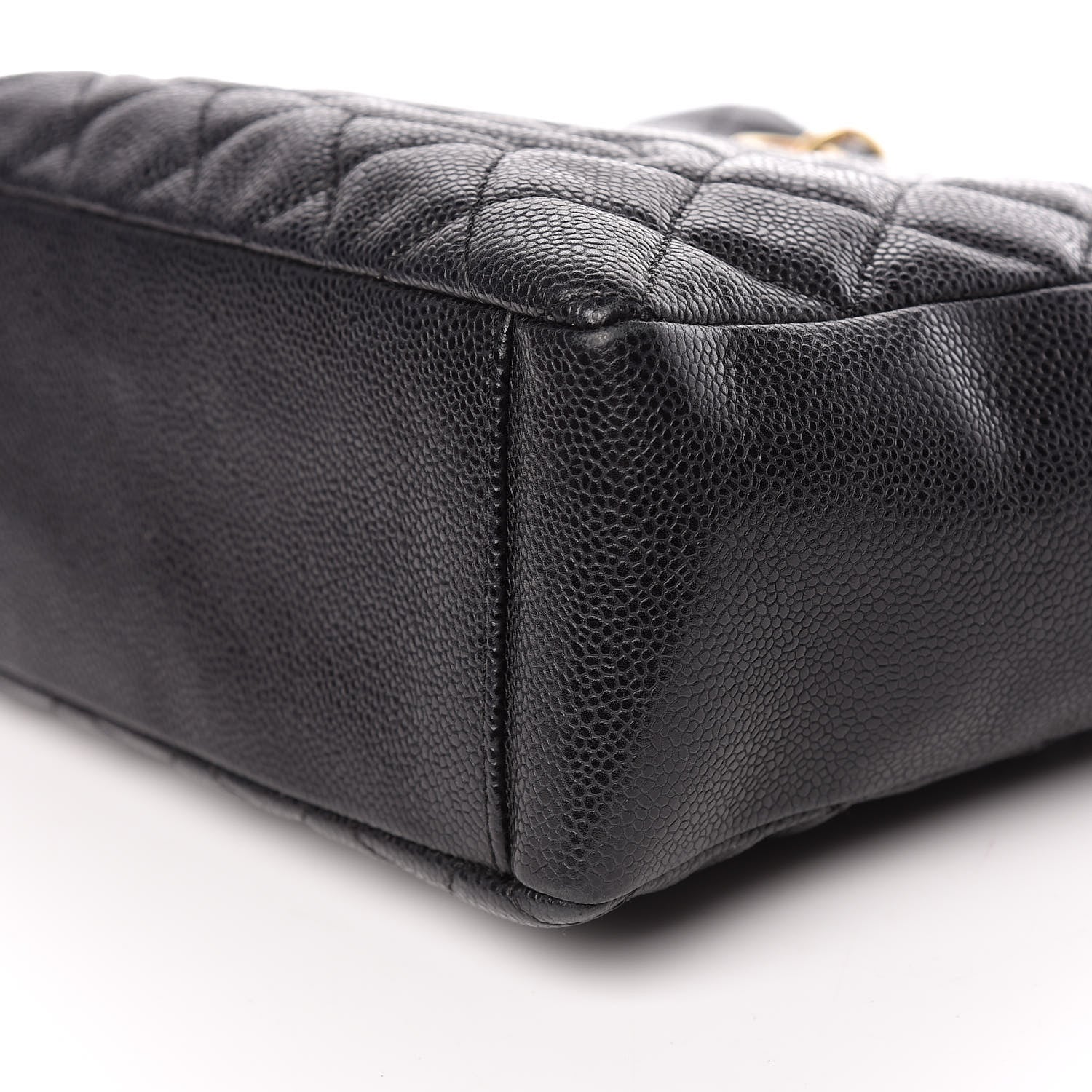Chanel Caviar Quilted Petit Shopping Tote PST Black 6 of 10