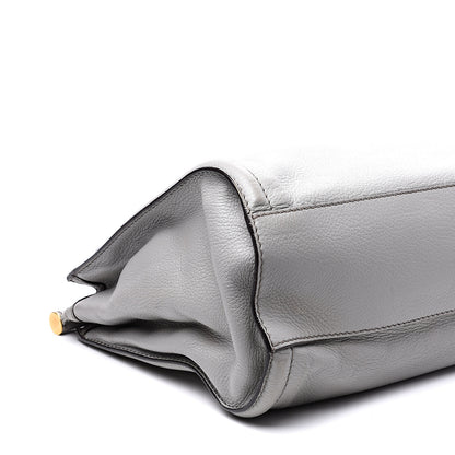 Dolce & Gabbana Calfskin Miss Sicily Shopper Tote Grey 7 of 9