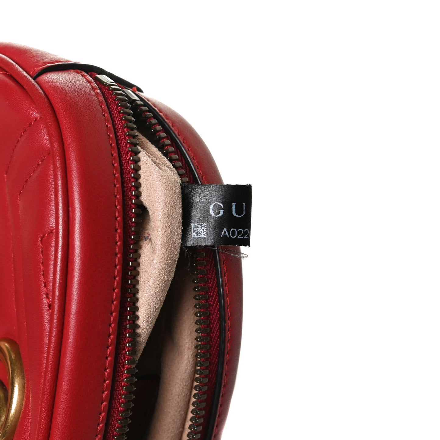 Calfskin Matelasse GG Marmont Belt Bag 75 30 Hibiscus Red