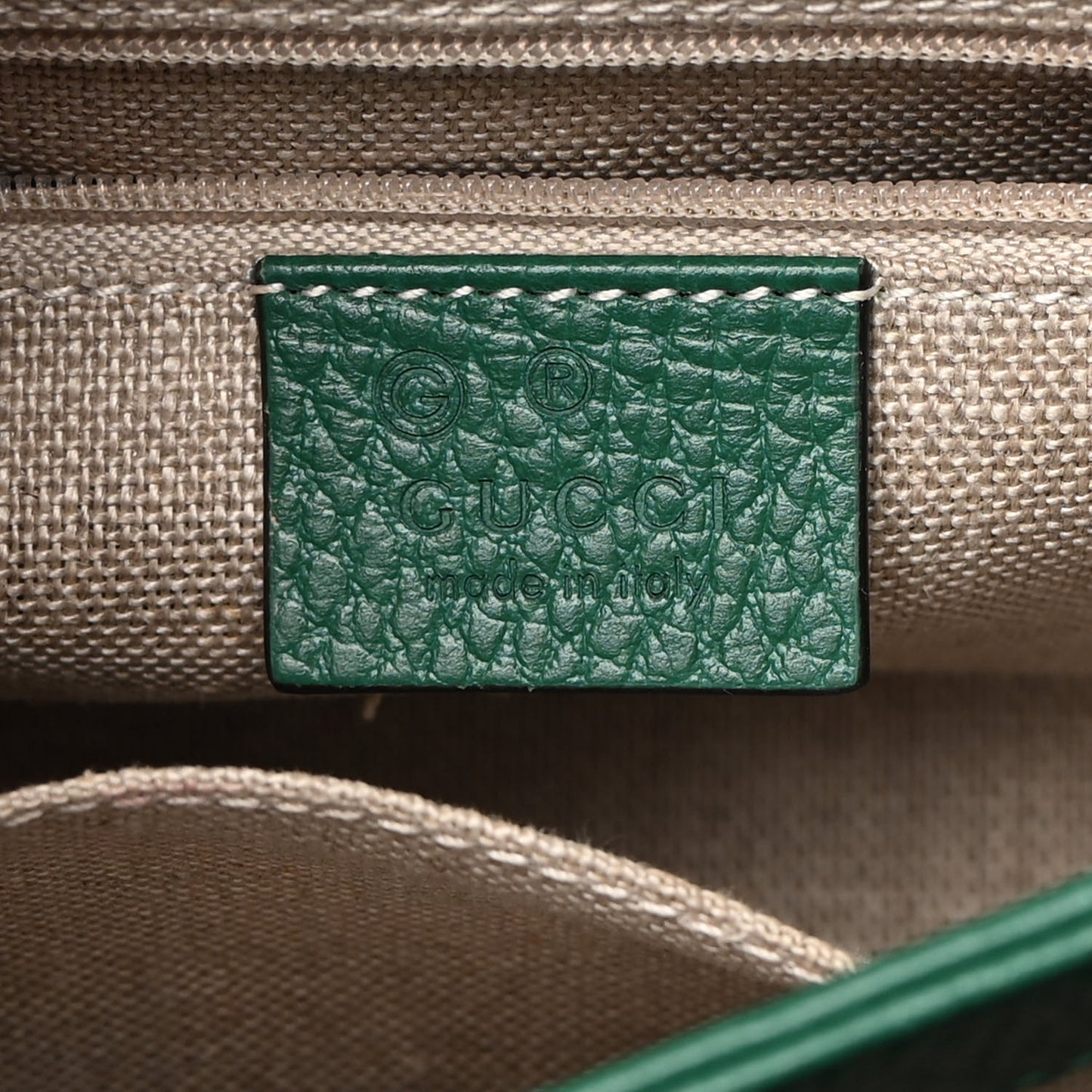 Dollar Calfskin Interlocking G Crossbody Bag Emerald