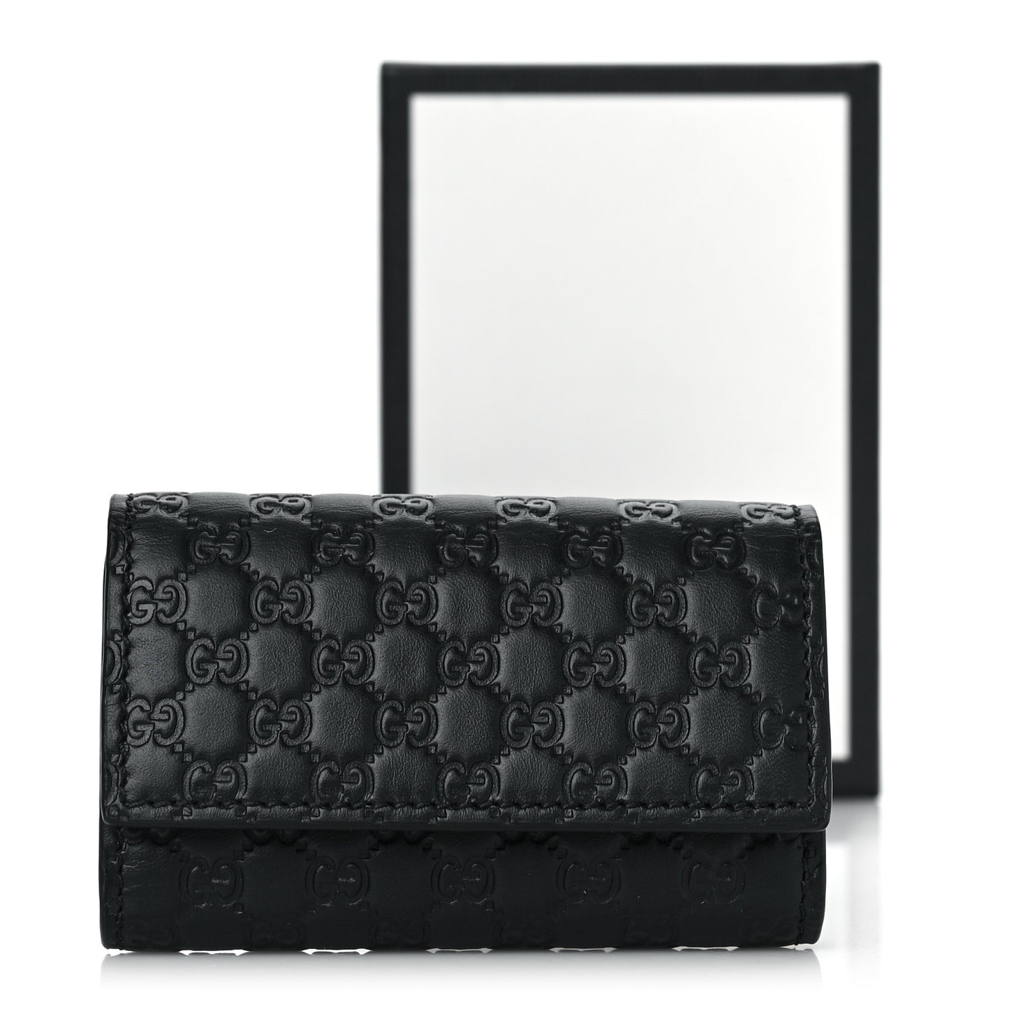 Microguccissima 6 Key Holder Case Black