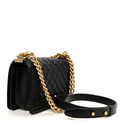 Chanel Caviar Quilted Small Boy Flap Black 3 of 10