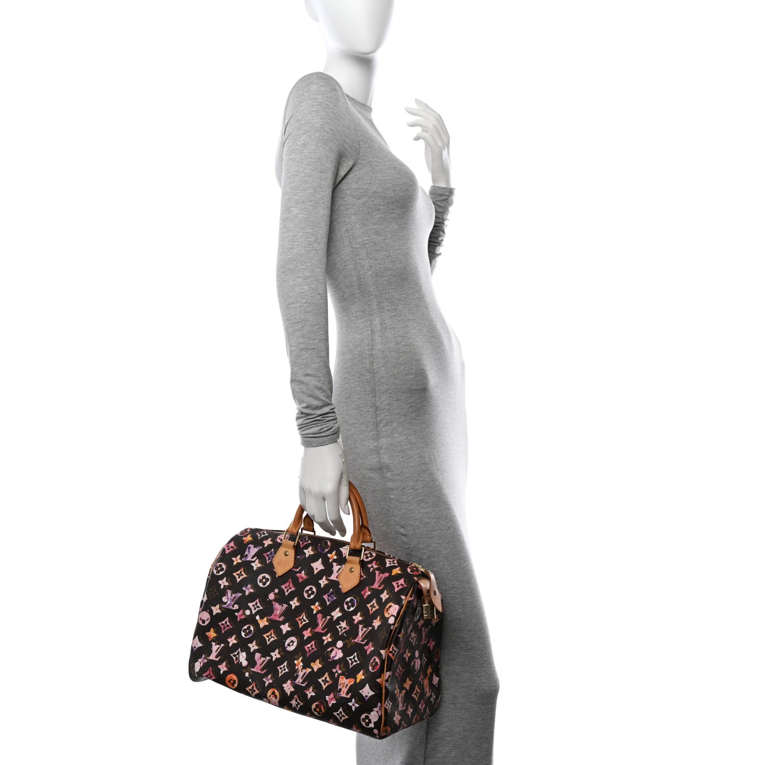 Louis Vuitton Watercolor Aquarelle Speedy 35 Brown 2 of 9