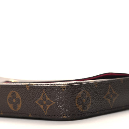 Louis Vuitton Monogram Pochette Felicie Chain Wallet Fuchsia 10 of 10