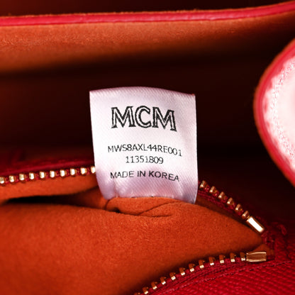 MCM Park Avenue Calfskin Small Patricia Crossbody Bag Red 7 of 11