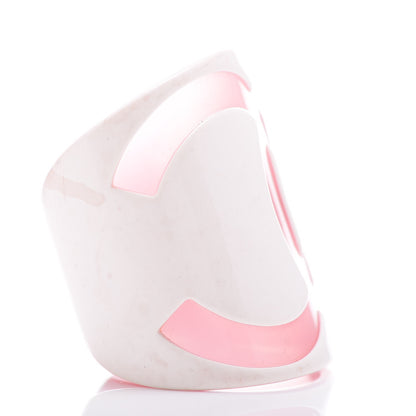 Chanel Resin CC Wide Cuff White Pink 3 of 8