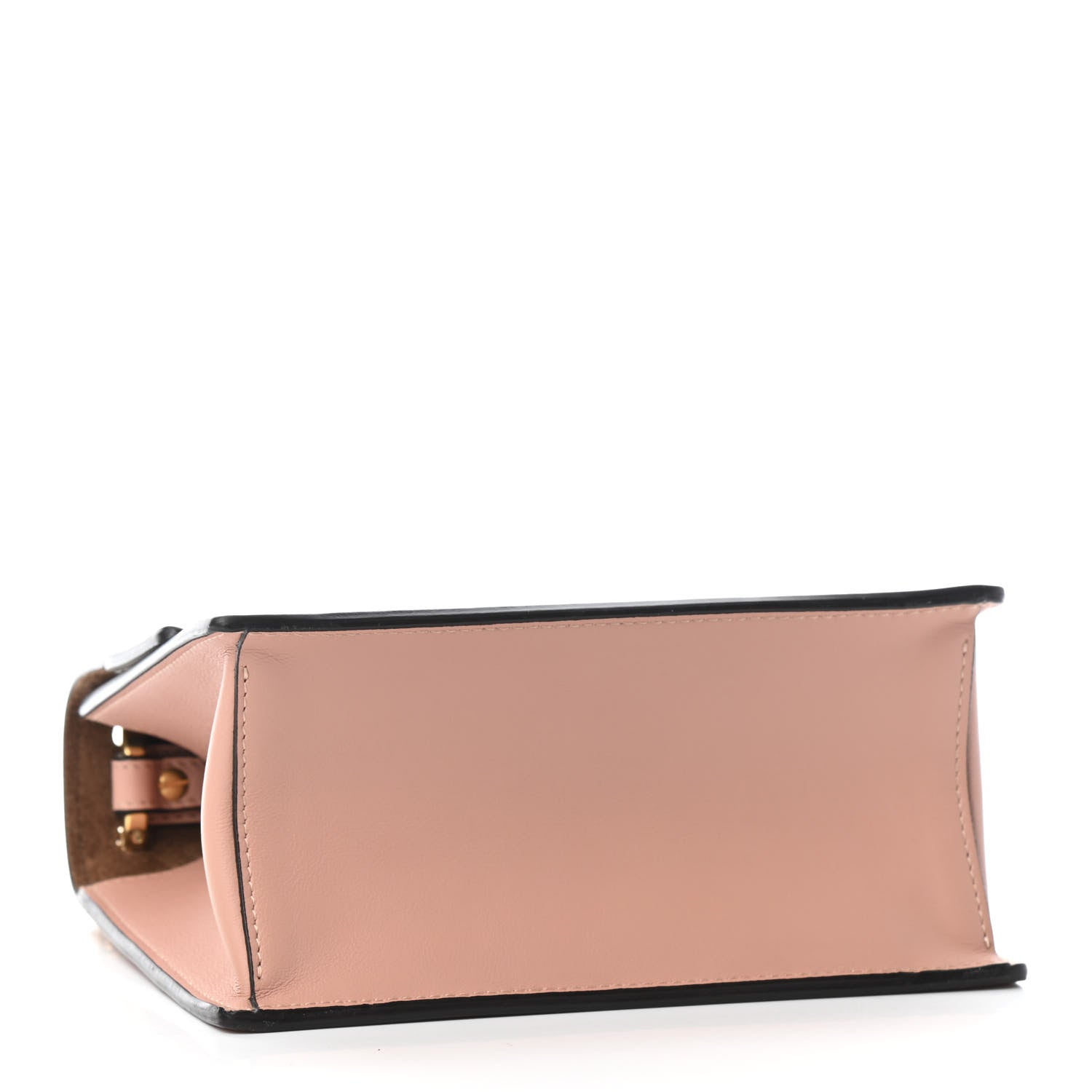 Fendi Vitello Grace Matte Small Kan U Shoulder Bag Rosa Bourbon 3 of 5