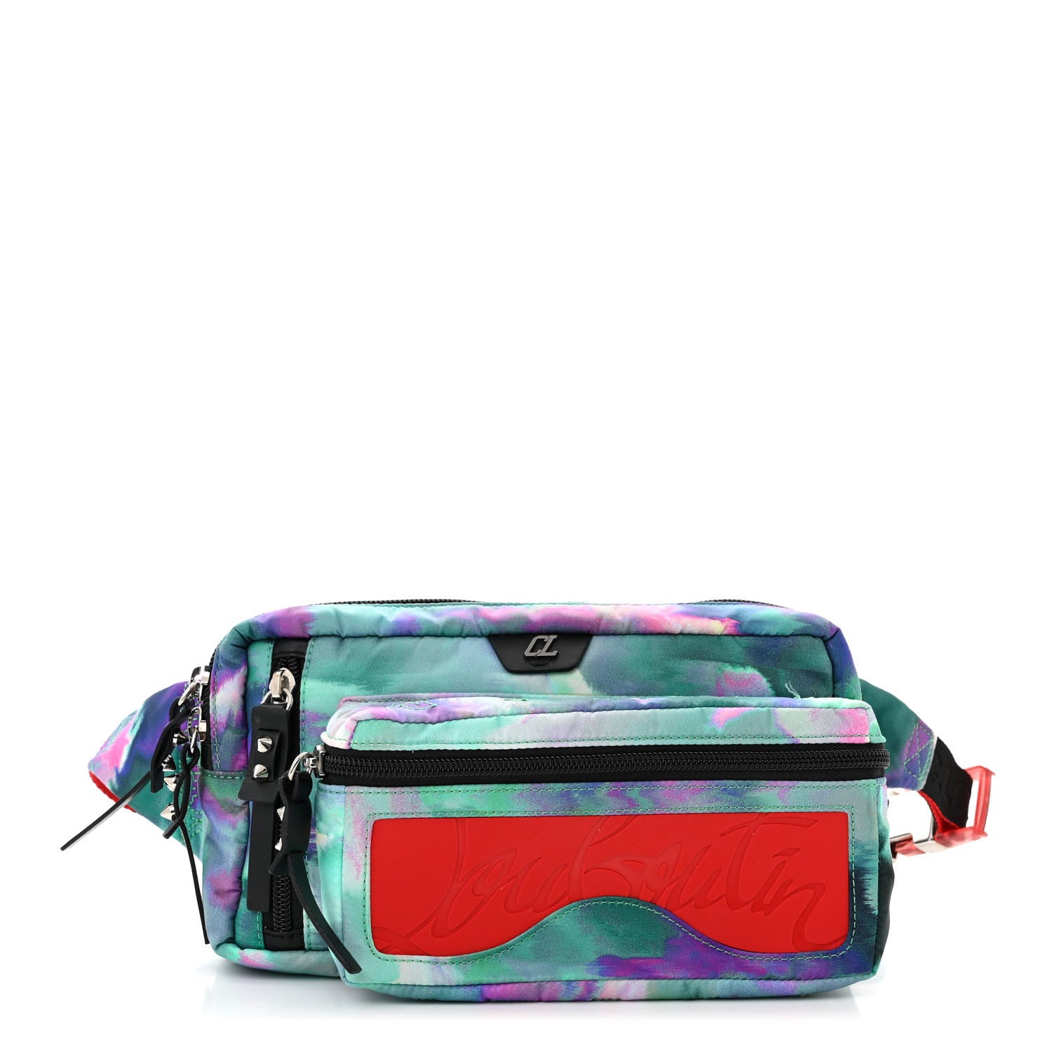 Christian Louboutin Nylon Loubideal Sneaker Sole Belt Bag Blue Multicolor 1 of 11