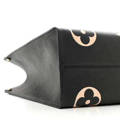 Louis Vuitton Empreinte Monogram Giant Onthego GM Black Beige 8 of 10