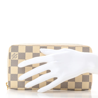 Louis Vuitton Damier Azur Zippy Wallet 2 of 9
