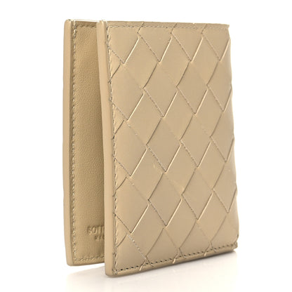 Bottega Veneta Nappa Maxi Intrecciato Bi-Fold Wallet Beige 3 of 7