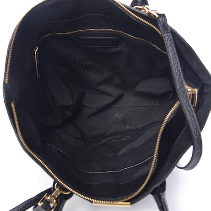 Burberry Heritage Grain Check Embossed Medium Dewsbury Tote Black 6 of 12