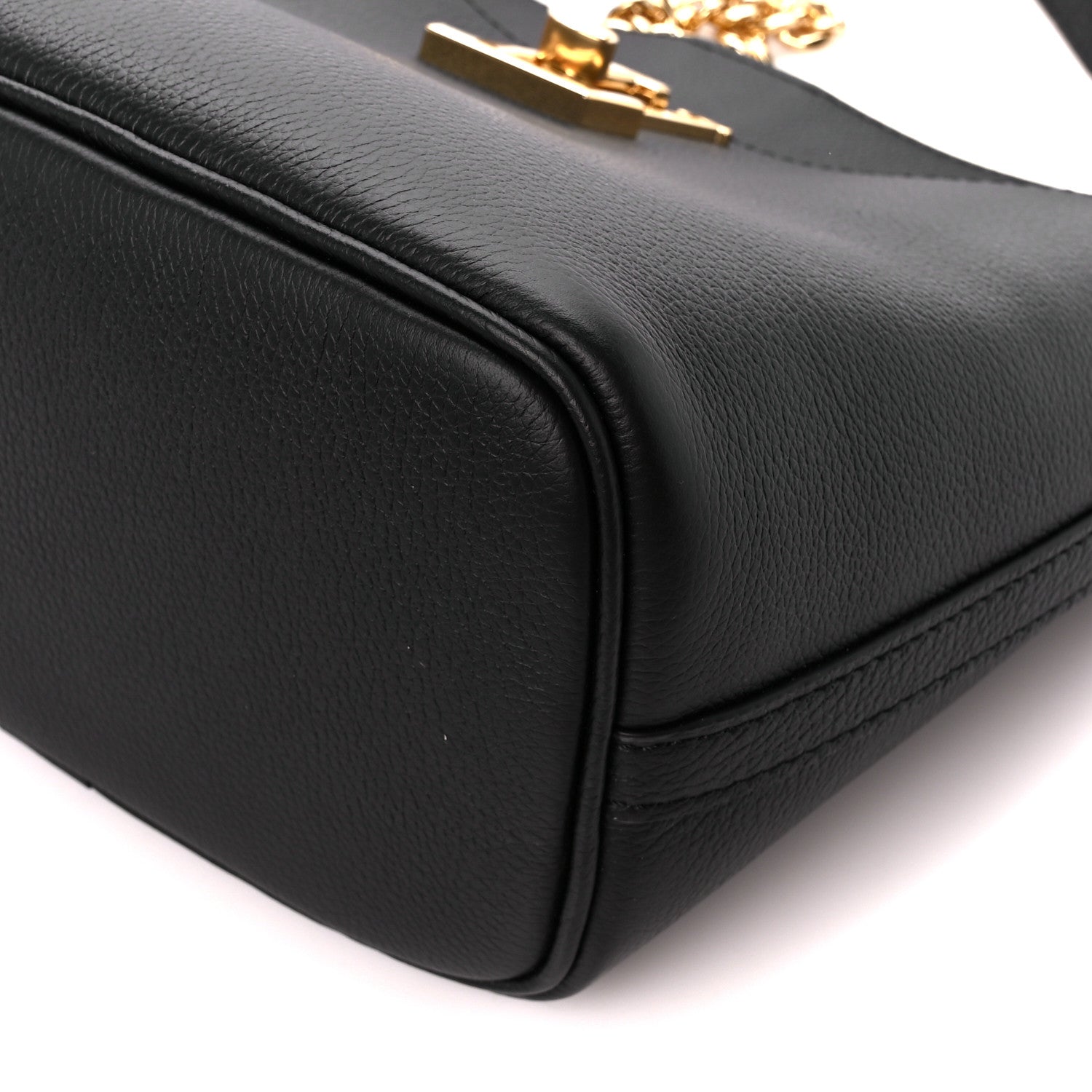 Louis Vuitton Calfskin Lock and Walk Bucket Black 10 of 11