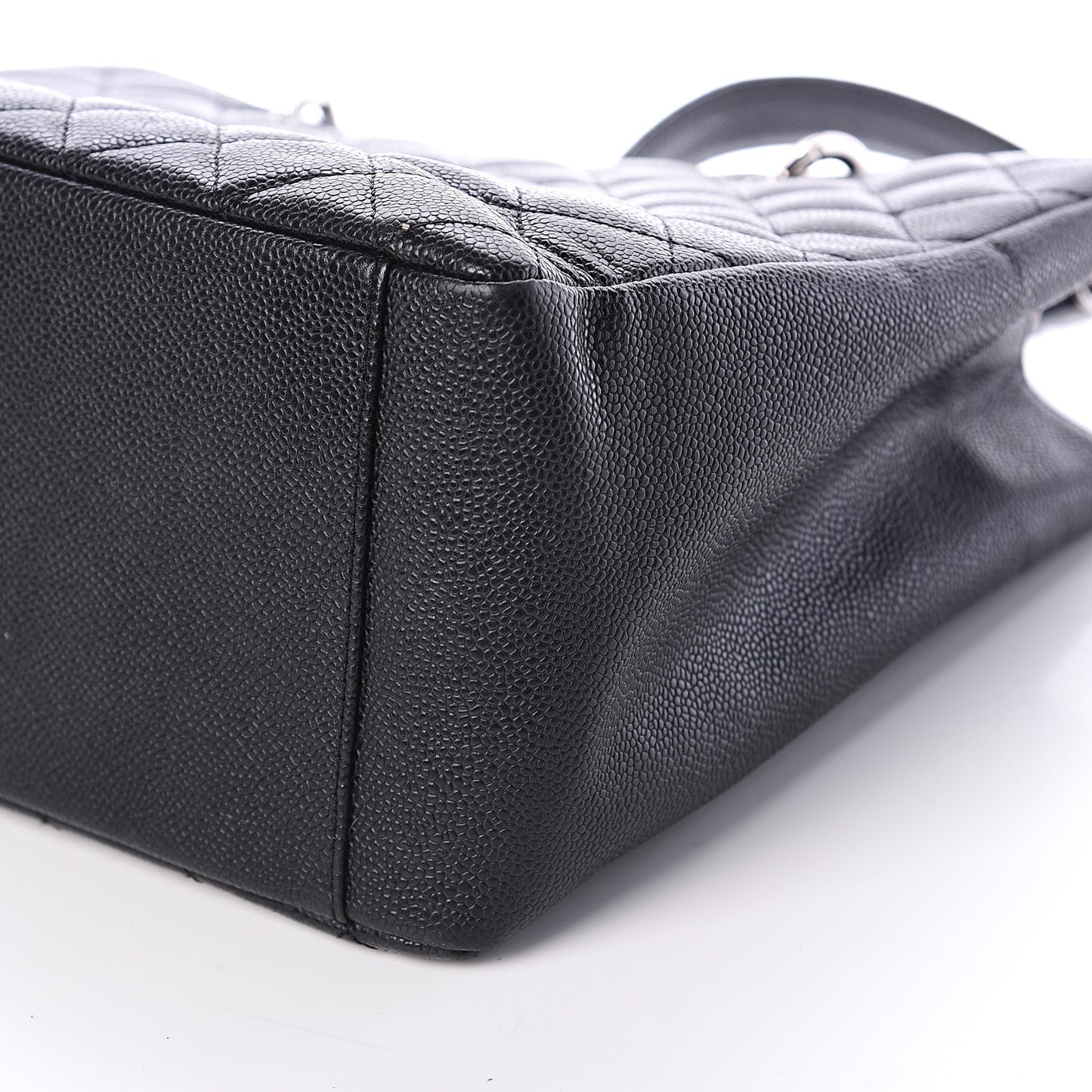 Caviar Quilted Grand Shopping Tote GST Black