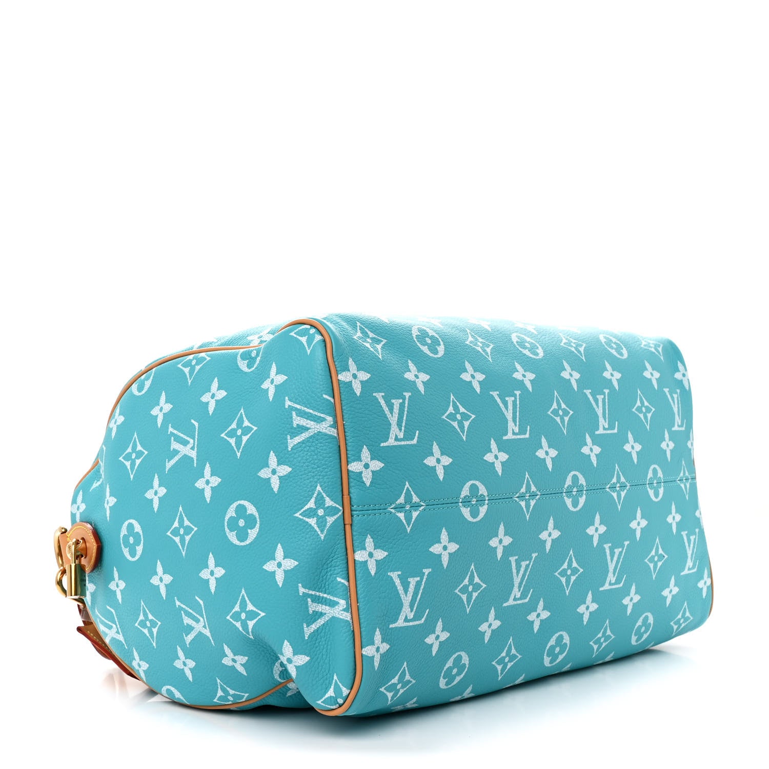 Louis Vuitton Calfskin Monogram Speedy P9 Bandouliere 40 Turquoise 4 of 11