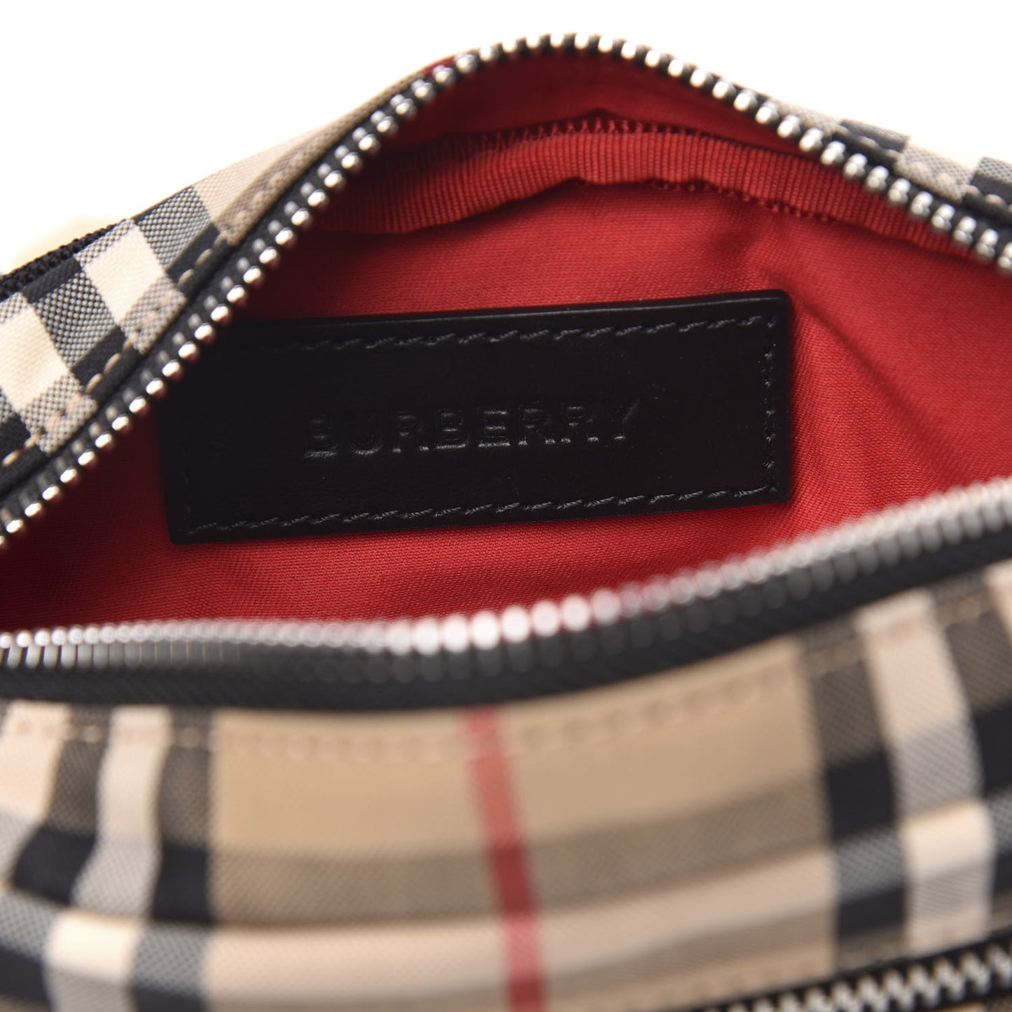 Nylon Vintage Check Small Cannon Bum Bag Archive Beige
