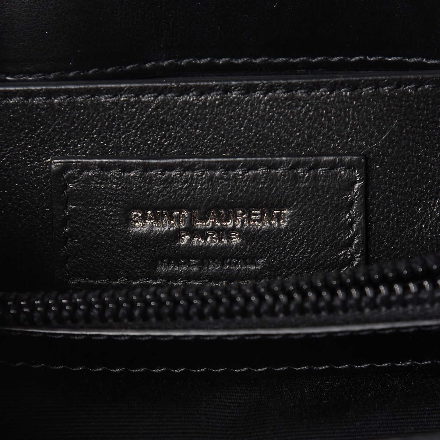 Calfskin Y Quilted Monogram Small Loulou Chain Satchel Black