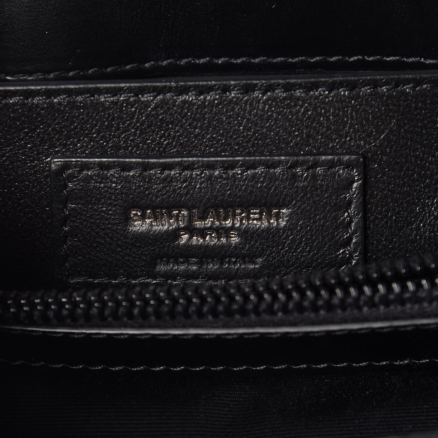 Saint Laurent Calfskin Y Quilted Monogram Small Loulou Chain Satchel Black 7 of 11