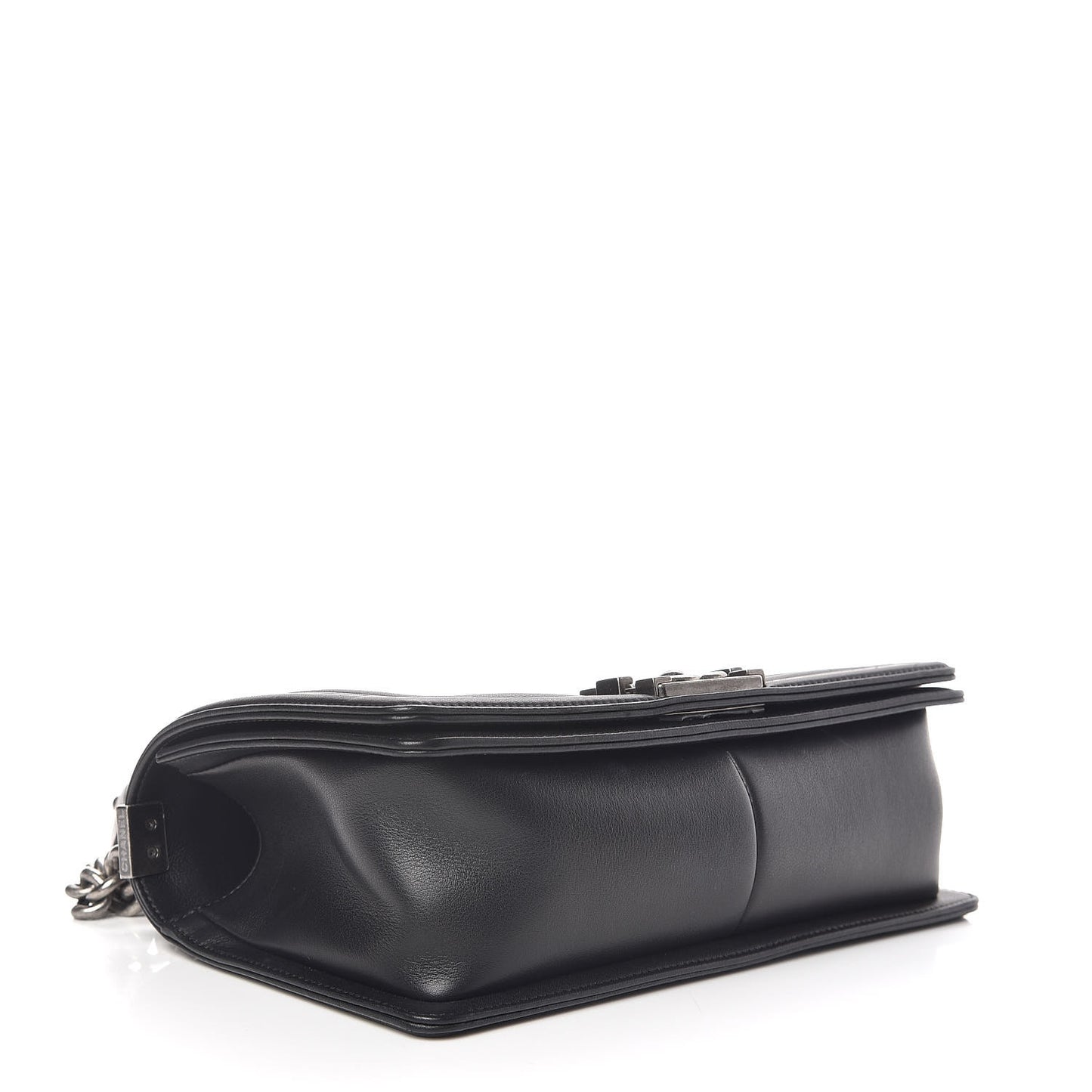 Calfskin Quilted Medium Boy Flap Black