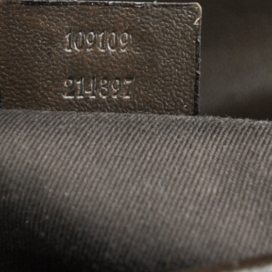 Gucci Monogram Leather Top Handle Bag 1 of 1