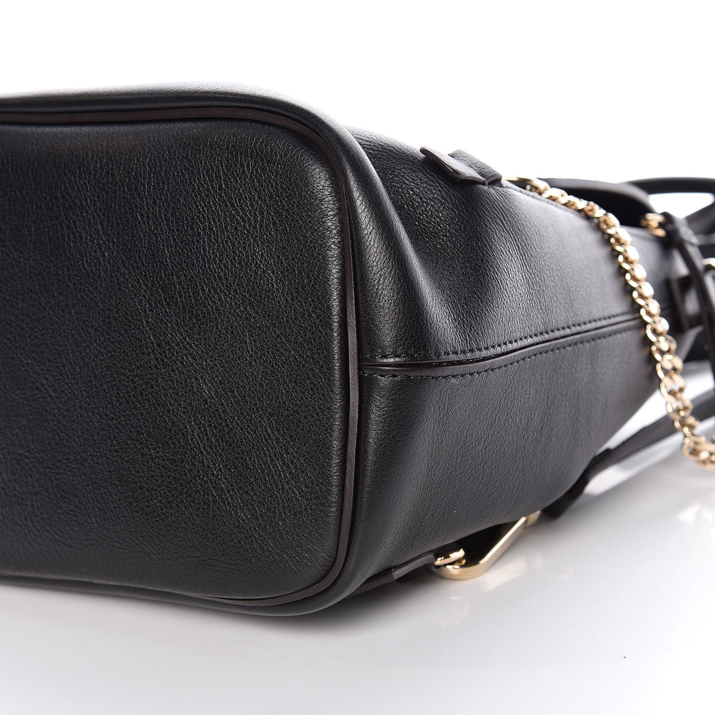 Suede Calfskin Small Faye Backpack Black