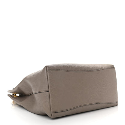 Prada Vitello Phenix Logo Hobo Taupe 4 of 14