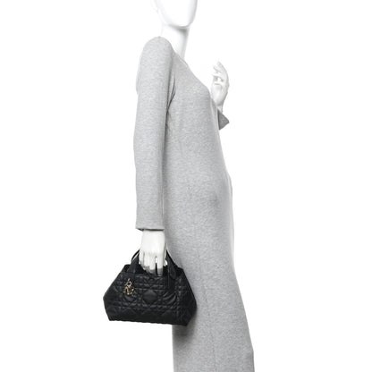 Christian Dior Calfskin Macrocannage Small Toujours  Black 2 of 13